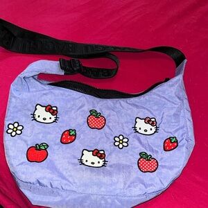 Hello Kitty x Baggu Embroidered Nylon Crescent Bag